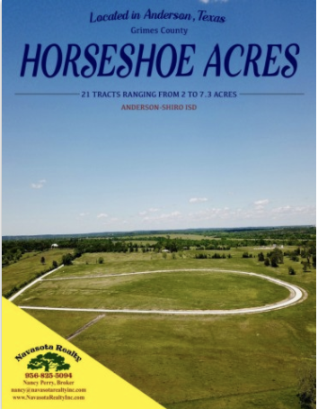 Horseshoe Acres Subdivision - Anderson, Grimes County, Texas